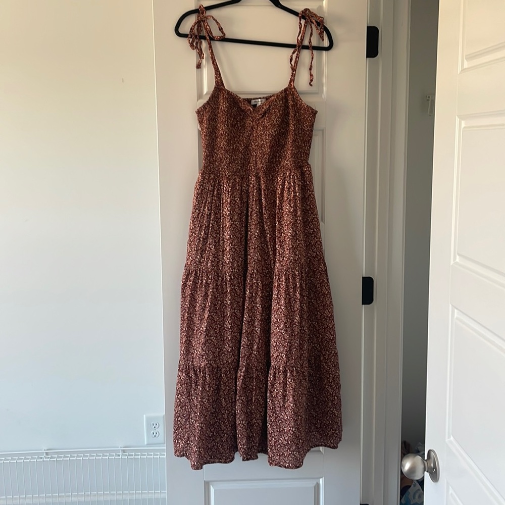 Madewell Midi Dress with adjustable Straps Large